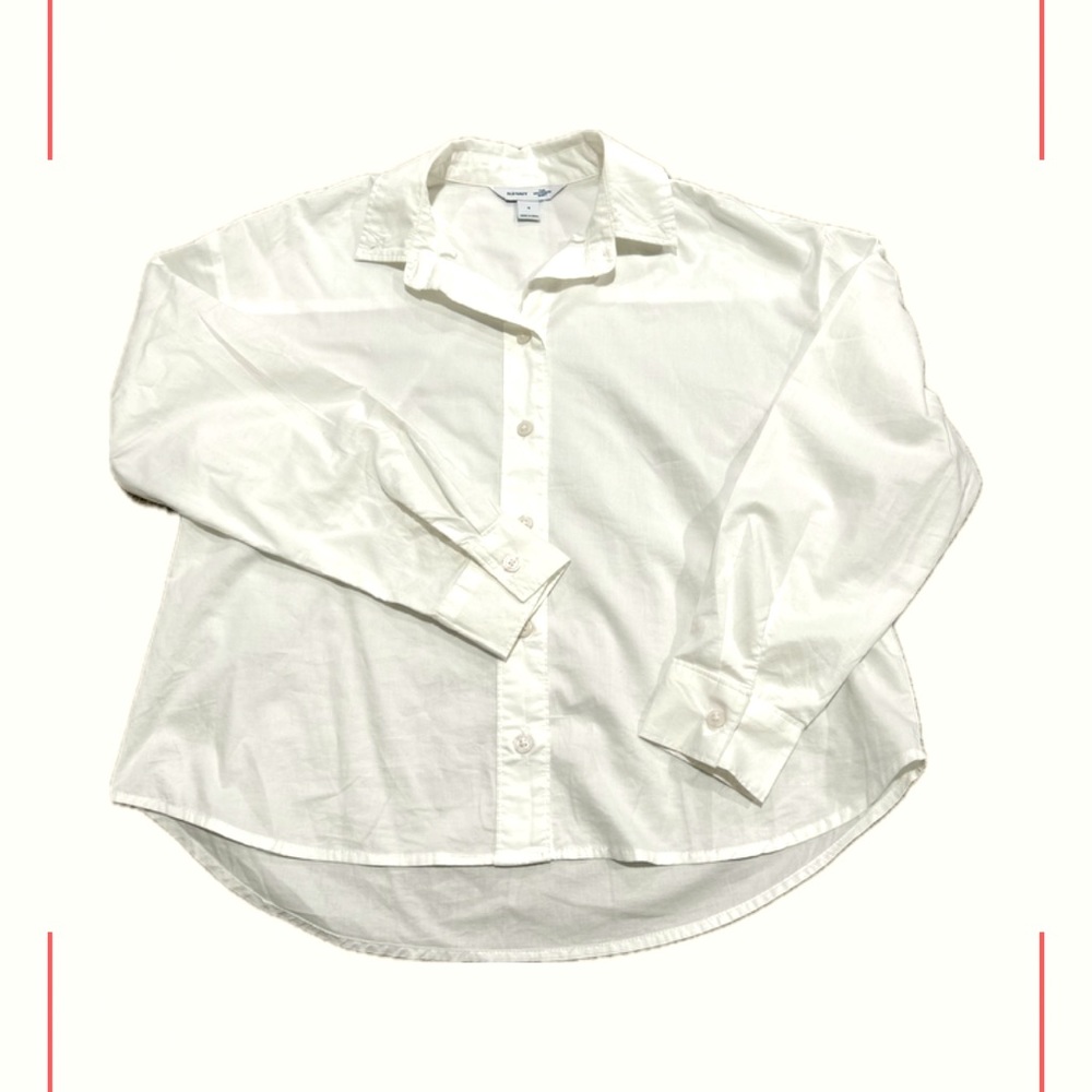 Old Navy Boyfriend white button up
